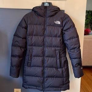 North Face puffy coat.